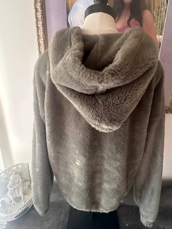 New York 97 Olive Faux-Fur Hooded Jacket - Picture 3 of 12